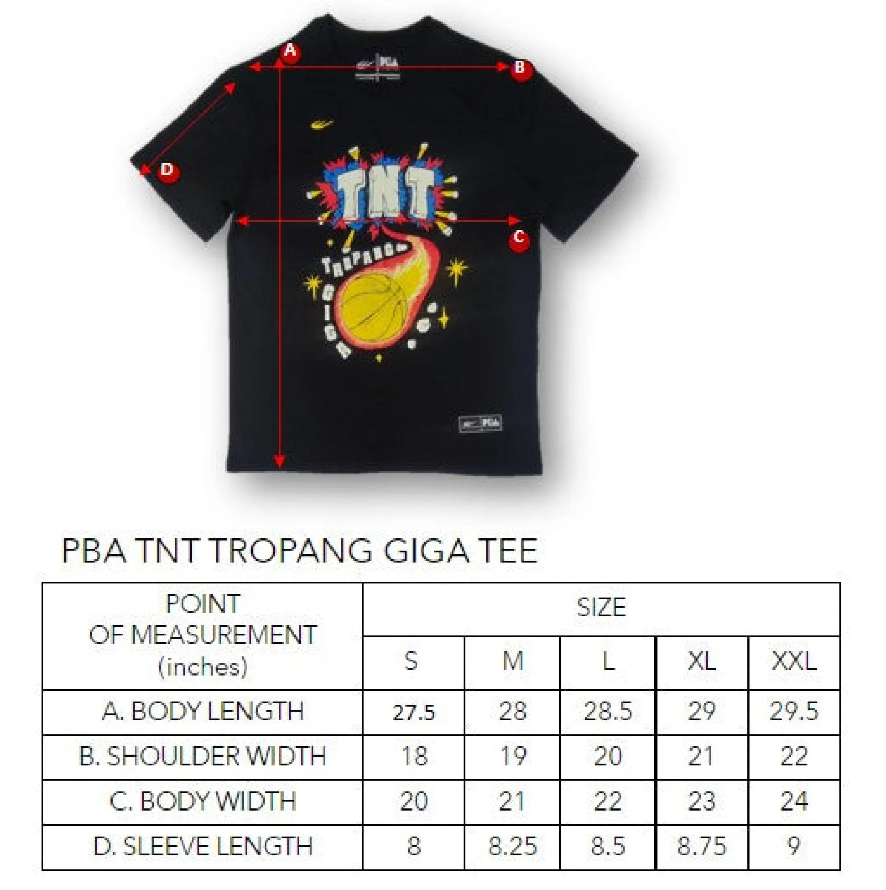PBA TNT TROPANG GIGA TEE