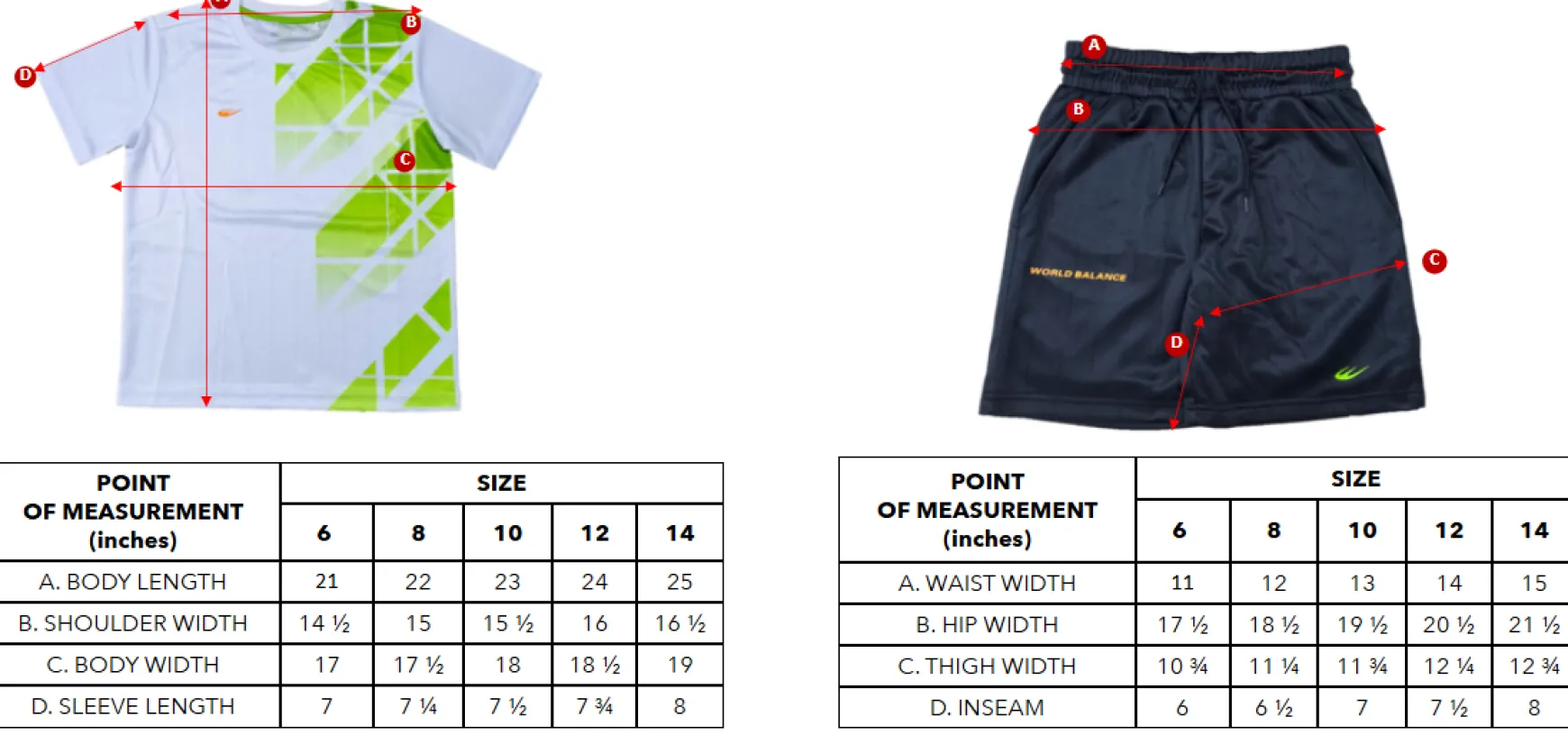 WBC TSHIRT & SHORTS SET 01