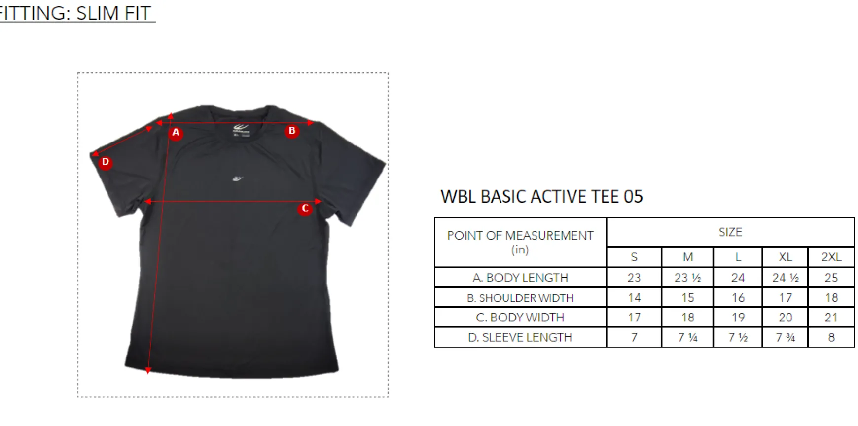 WBL BASIC ACTIVE TEE 05