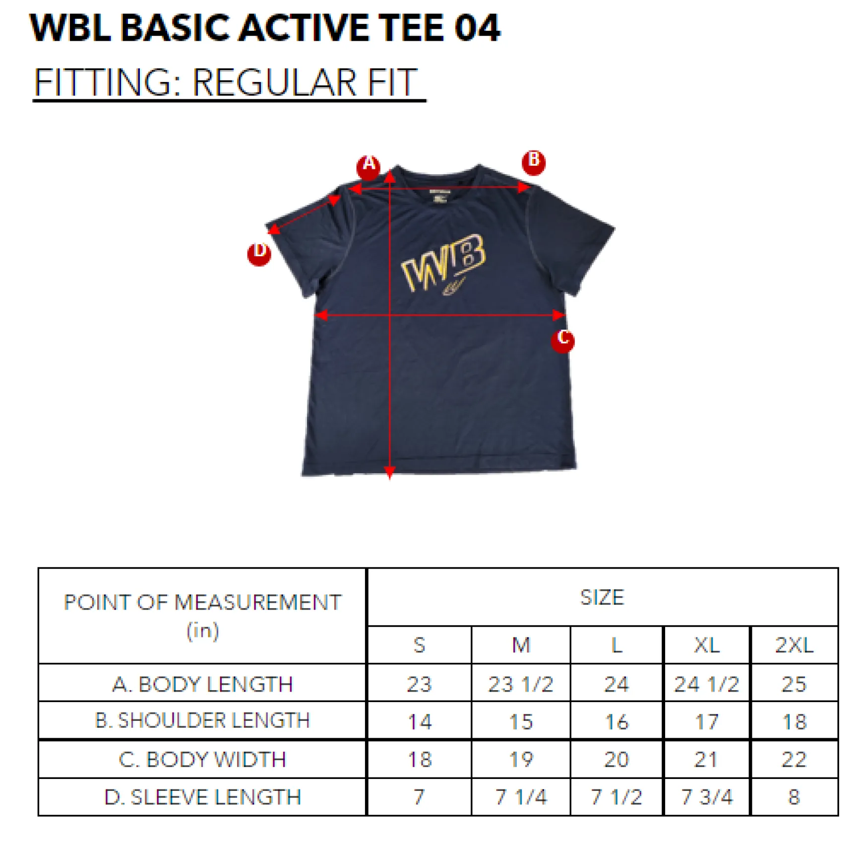 WBL BASIC ACTIVE TEE 04