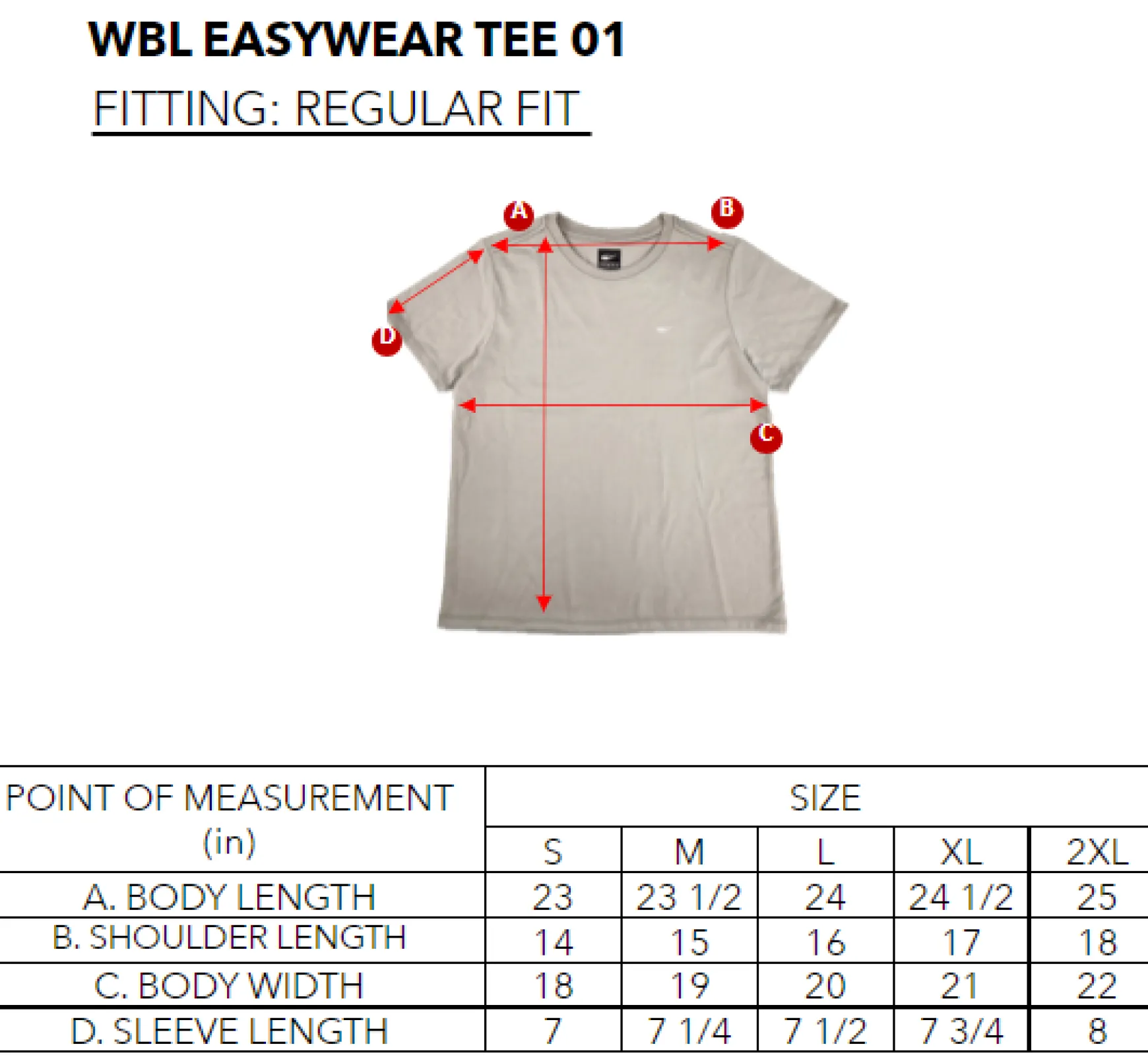 WBL EASYWEAR TEE 01