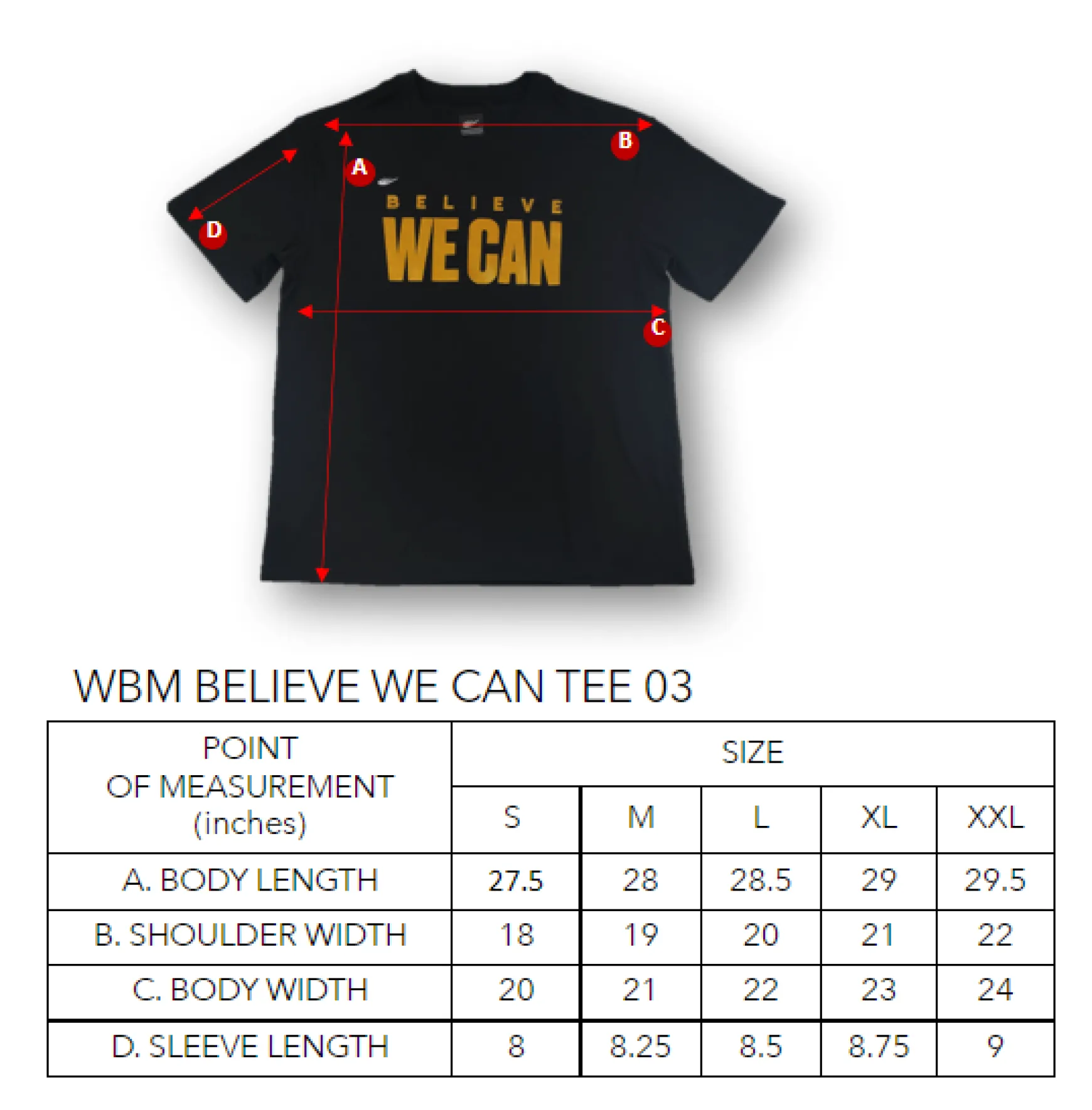 WBM BELIEVE WE CAN TEE 03