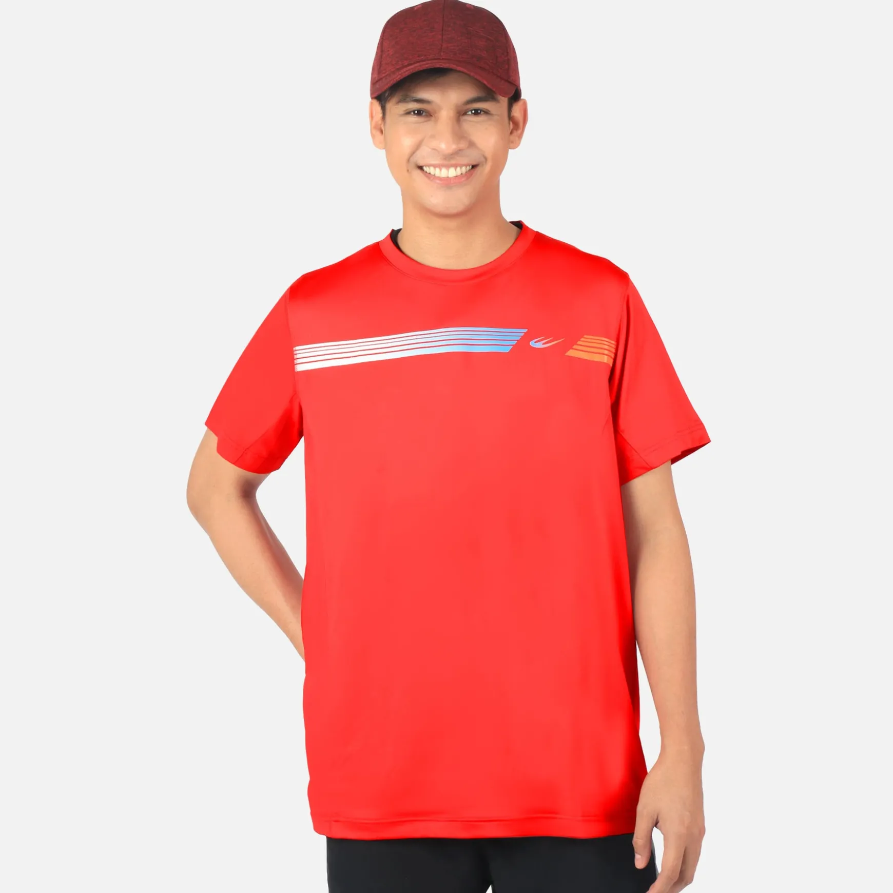 WBM STRIPED ACTIVE TEE