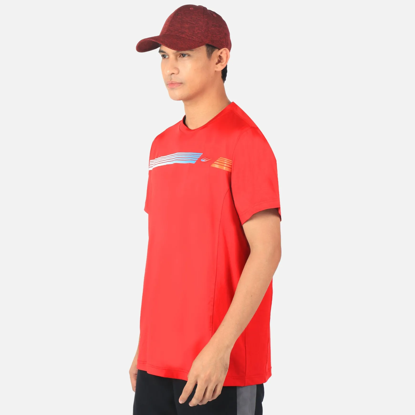 WBM STRIPED ACTIVE TEE