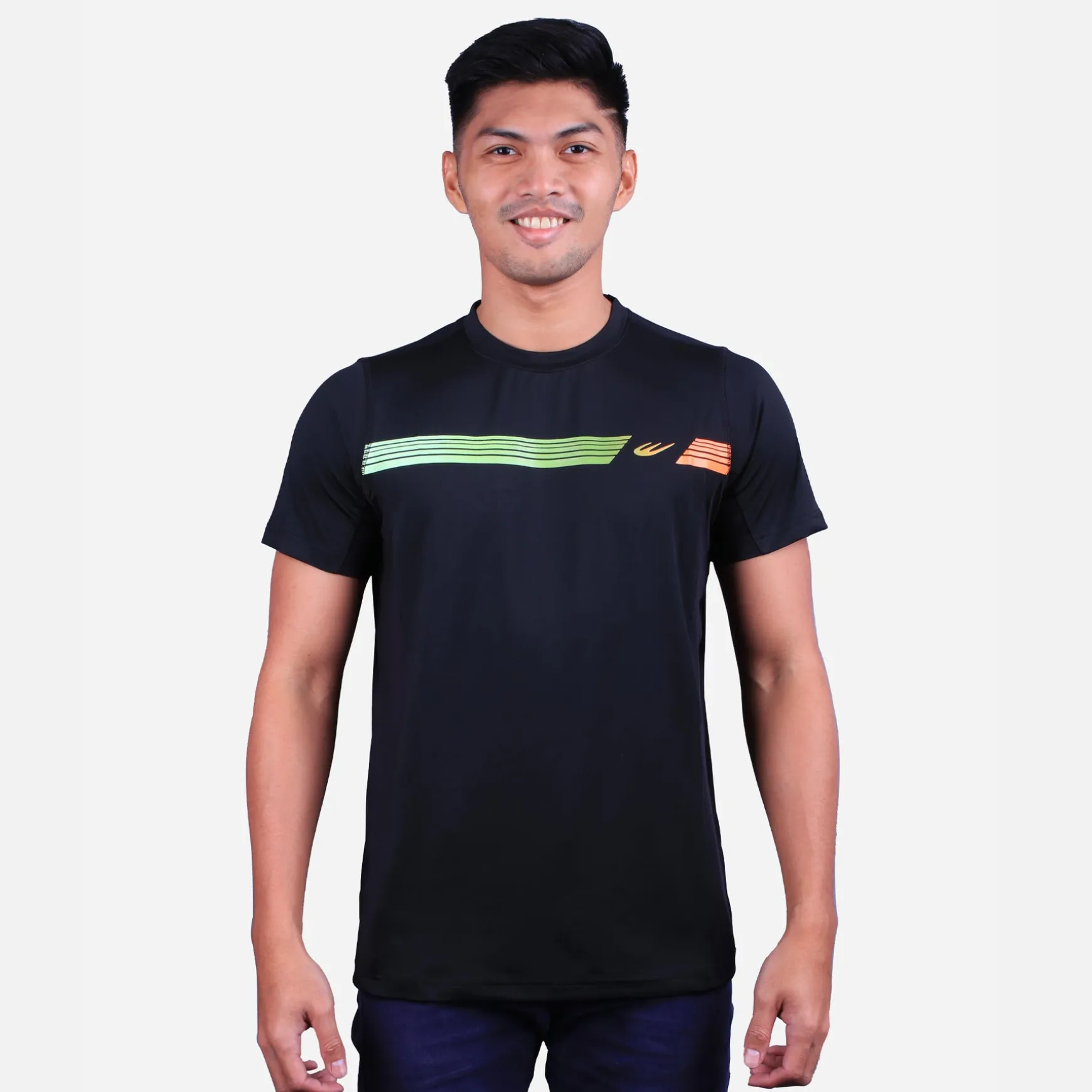 WBM STRIPED ACTIVE TEE